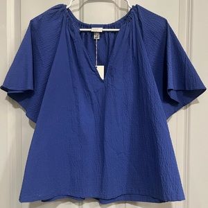 A NEW DAY blue blouse